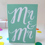 Mr And Mr Congratulations Card For Gay Weddings, thumbnail 1 of 3