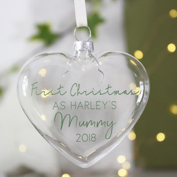 First Christmas As A Mummy Christmas Bauble, 4 of 5