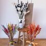 Colourful Dried Flower Vase Gift For Girlfriend, thumbnail 1 of 5