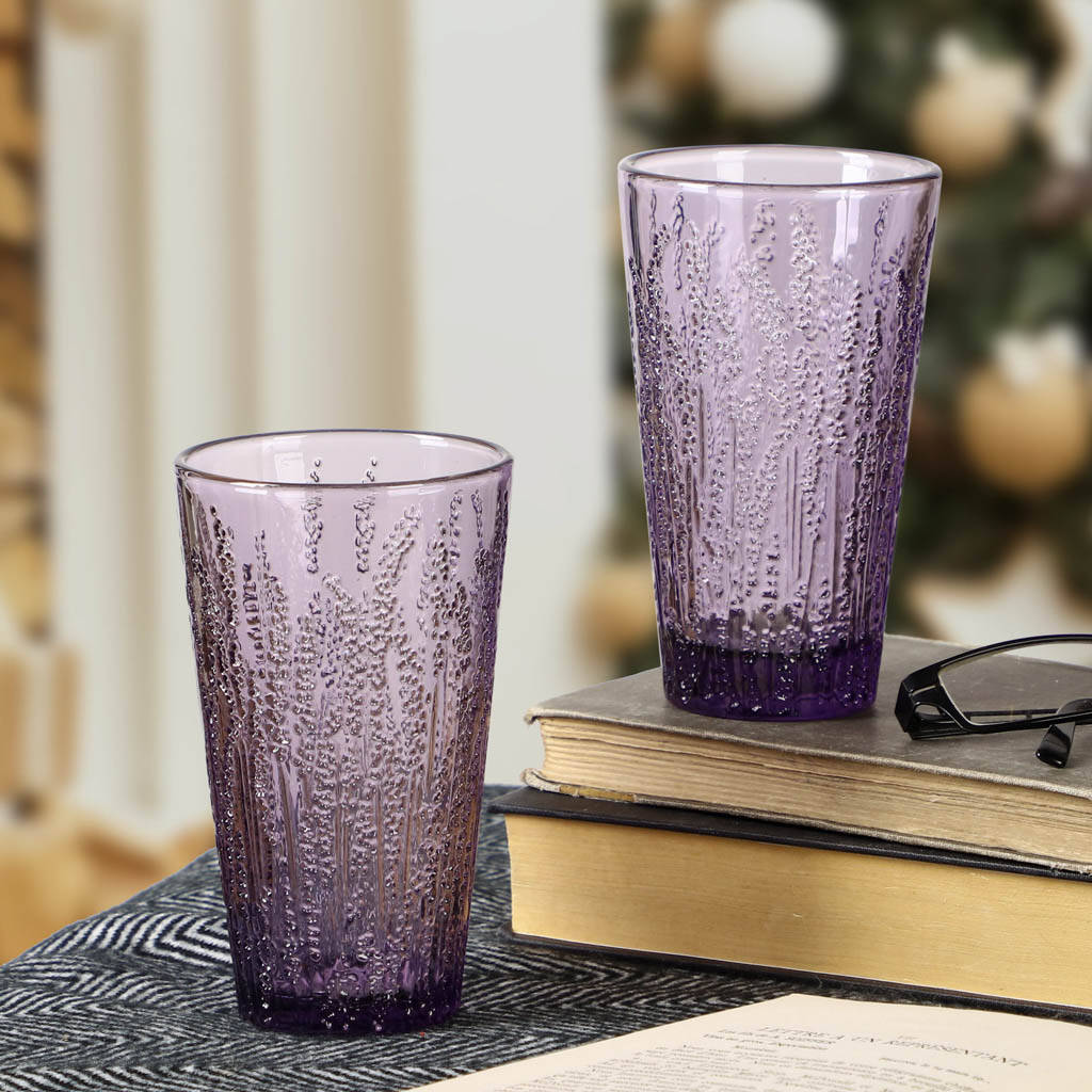 Set Of Four Luxury Embossed Coloured Hi Ball Tumblers By Dibor