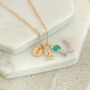 Gold Plated Capricorn Birthstone Necklace, thumbnail 1 of 6