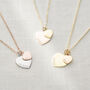 Sterling Silver Double Heart Charm Personalised Necklace, thumbnail 1 of 11