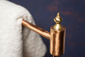 Handmade Solid Copper Towel Bar, 5 of 7
