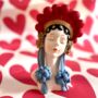 Flower Girl Small Head Statue, thumbnail 1 of 3