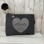 Best Auntie..Aunty Grey Canvas Make Up Bag, thumbnail 4 of 5