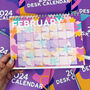 2024 Colourful Patterned A5 Desk Calendar, thumbnail 3 of 12