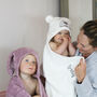 Personalised Hooded Baby Bath Towel Bear, thumbnail 6 of 12
