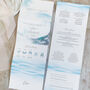 Ocean Road Concertina Wedding Invitations With Integrated RSVP, thumbnail 2 of 7