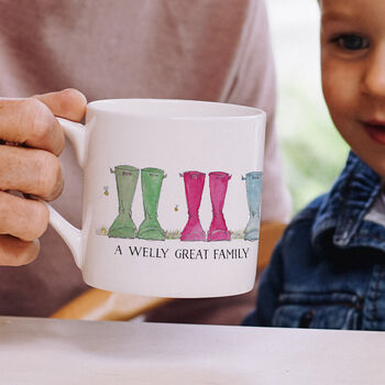 Personalised Welly Good Family Mug, 2 of 2