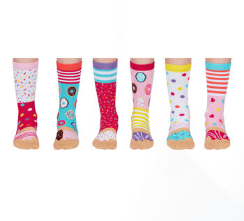 United Oddsocks Mini Donuts Girls Gift Box Set, 2 of 2