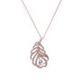 Rhodium, Gold Or Rose Gold Plated Deco Style Pendant, thumbnail 4 of 12