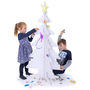 Kid Eco Cardboard Christmas Tree Three Pack White, thumbnail 1 of 8