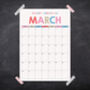 2026 Monthly Wall Planner Individual Pages, thumbnail 7 of 10