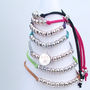 Personalised Charm Suede Friendship Bracelet, thumbnail 6 of 10