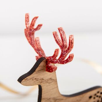 3D Personalised Wooden Reindeer Place Settings, 4 of 8