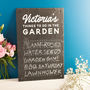 Personalised 'Things To Do In The Garden' Slate Sign, thumbnail 1 of 2