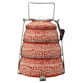 Hand Painted Indian Tiffin Lunch Box, 11 of 12