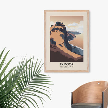 Exmoor National Park Travel Poster Art Print, 4 of 8