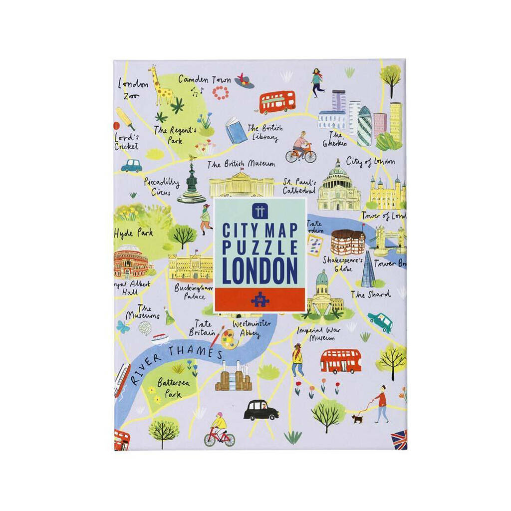 London Map Jigsaw Puzzle, 1 of 4