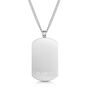 Large Dog Tag With Plate Stainless Steel, thumbnail 6 of 6