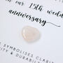 Personalised 15th Anniversary Card With Crystal Heart, thumbnail 3 of 3