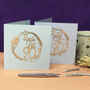 Personalised 90th Floral Birthday Papercut Card, thumbnail 1 of 12