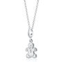 Gingerbread Man Charm Necklace, Silver Or Gold Plated, thumbnail 4 of 11