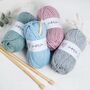 Beginners Infinity Scarf Knitting Kit, thumbnail 7 of 8