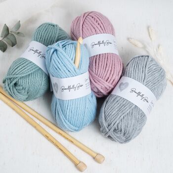 Beginners Infinity Scarf Knitting Kit, 7 of 8