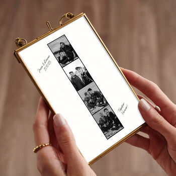 Personalised Vintage Style Photo Strip Framed Print, 2 of 5
