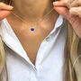 September Birthstone Sapphire Crystal Necklace, Birthday Gift For Her, thumbnail 11 of 11