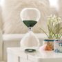 Pols Potten Sandglass Timer With Green Sand, thumbnail 1 of 3