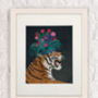 Hot House Tigers Set Two Art Prints, Framed Or Unframed, thumbnail 4 of 8