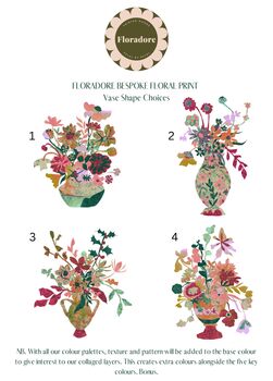 Personalised Love Bouquet Print, 8 of 8
