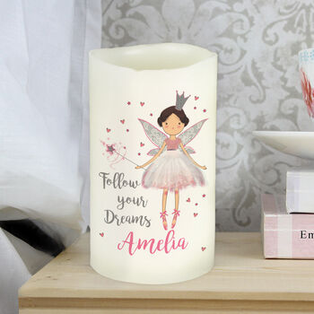 Personalised Fairy Princess Night Light LED Candle, 8 of 10