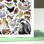 Garden Wildlife Of Britain Greeting Card, thumbnail 5 of 8