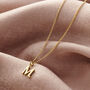 Italic Initial Necklace, thumbnail 2 of 8