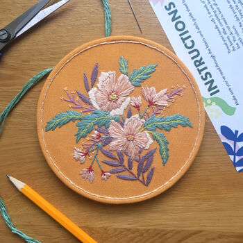 Spring Blossom Floral Embroidery Kit, 4 of 8