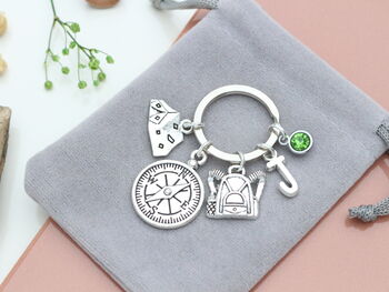 Personalised Camping Keyring Scouts And Guides, Hiking Gift, 4 of 8