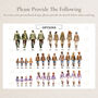 Personalised Family Portrait Print With Pet, thumbnail 2 of 6