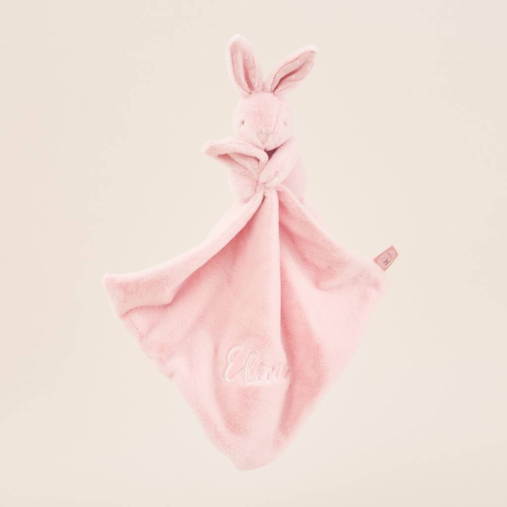 Personalised Pink Super Soft Bunny Comforter By My 1st Years