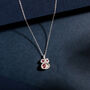 Real Ruby And Recycled Silver Birthstone Necklace, thumbnail 2 of 7