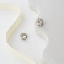 Swarovski Crystal Flower Shaped Stud Earrings, thumbnail 3 of 5