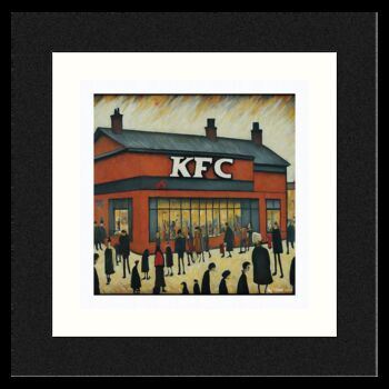 Framed 'Kfc' Print. Lowry Style, 2 of 4