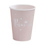 Pink And Silver Foiled Princess Party Paper Cups, thumbnail 2 of 3