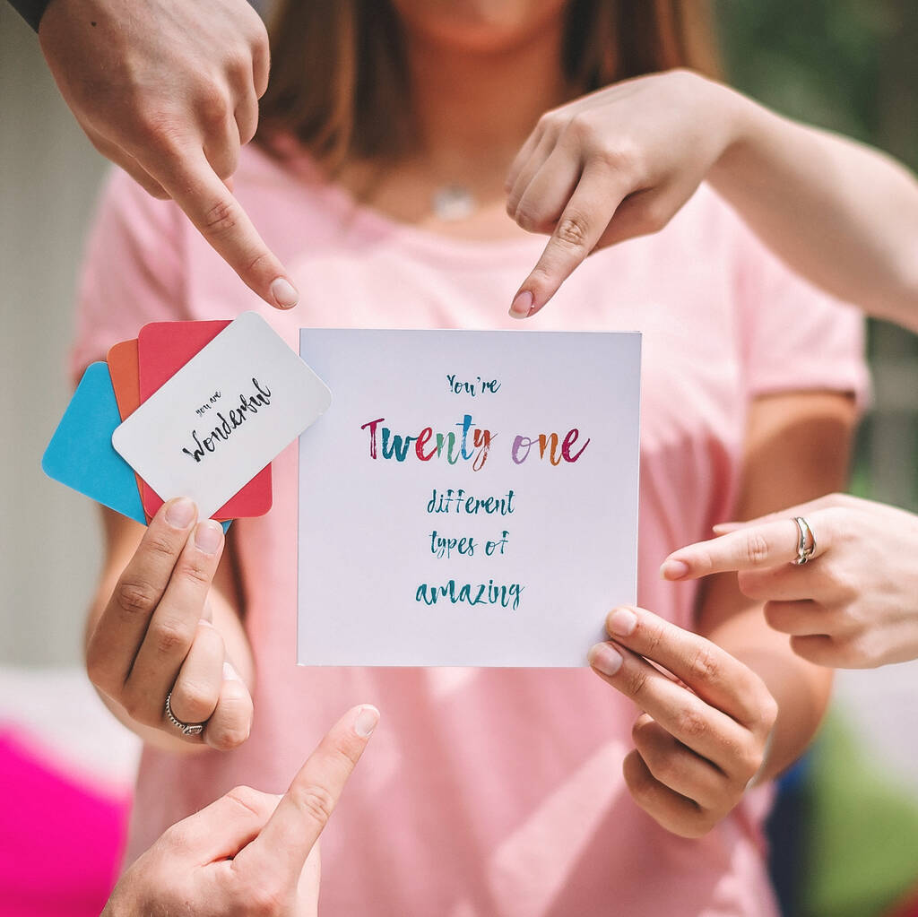 Image of 21 Reasons You're Amazing Keepsake Card