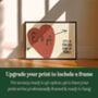 It’s A Forever Kind Of Thing Personalised Heart Print, thumbnail 4 of 10