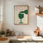 Working Nine To Wine Funny Kitchen Wall Art, thumbnail 6 of 8