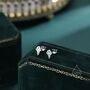 Cute Tiny Ice Cream Cz Stud Earrings In Sterling Silver, thumbnail 6 of 10