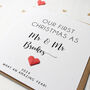Personalised First Christmas As Mr And Mrs Card, thumbnail 4 of 5
